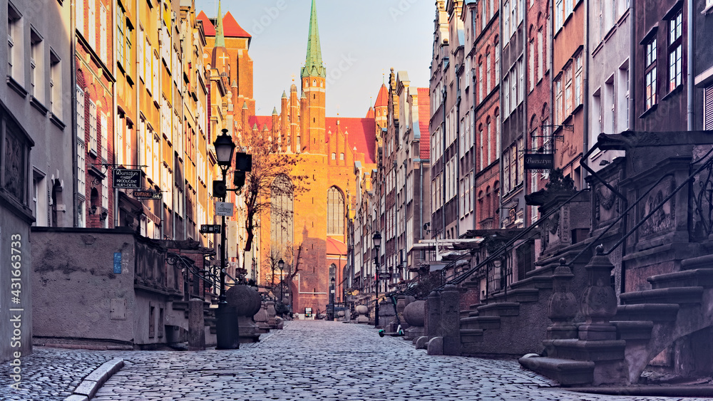 Obraz premium narrow street