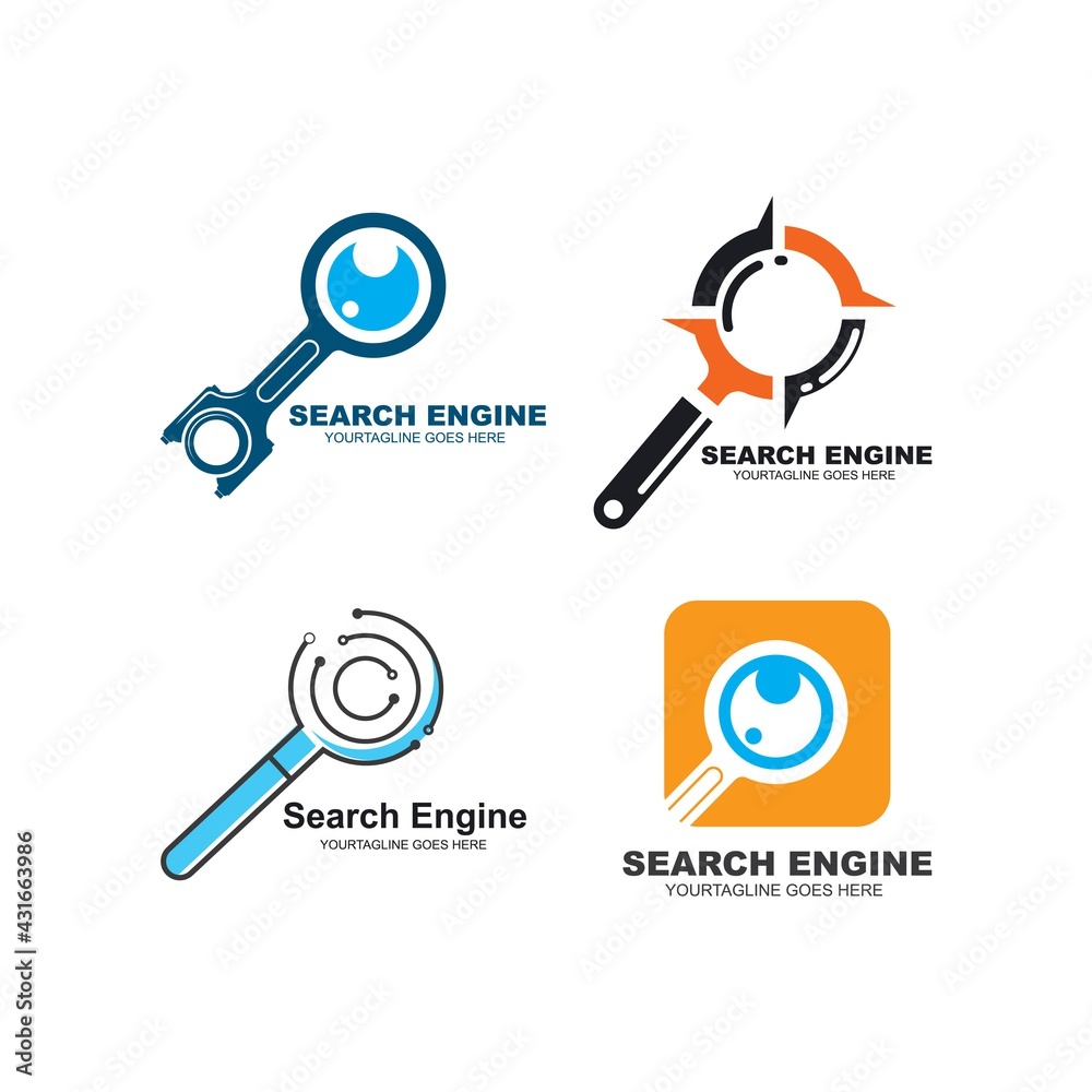 search engine icon vector illustration design template search engine icon vector illustration design template