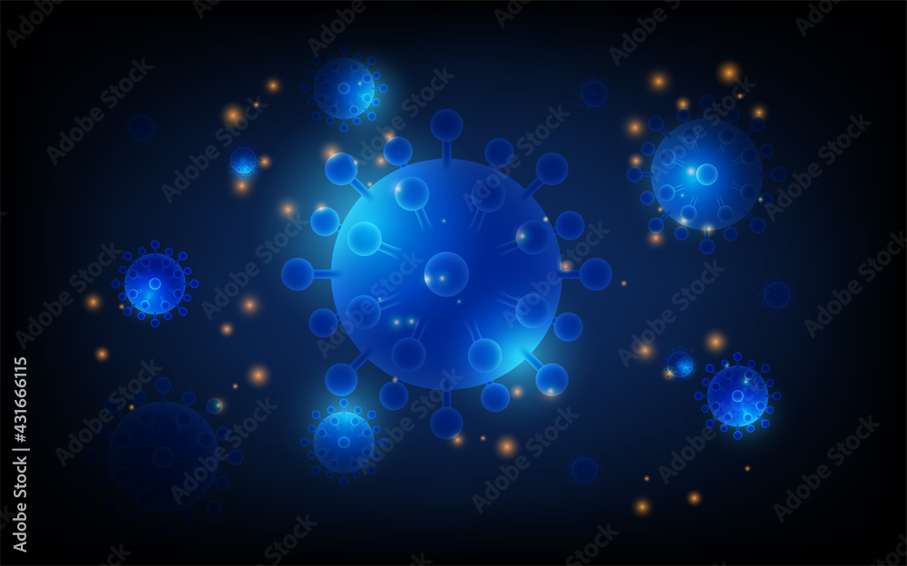 covid 19 background, Overall condition corona virus , futuristic digital innovation background vector illustration