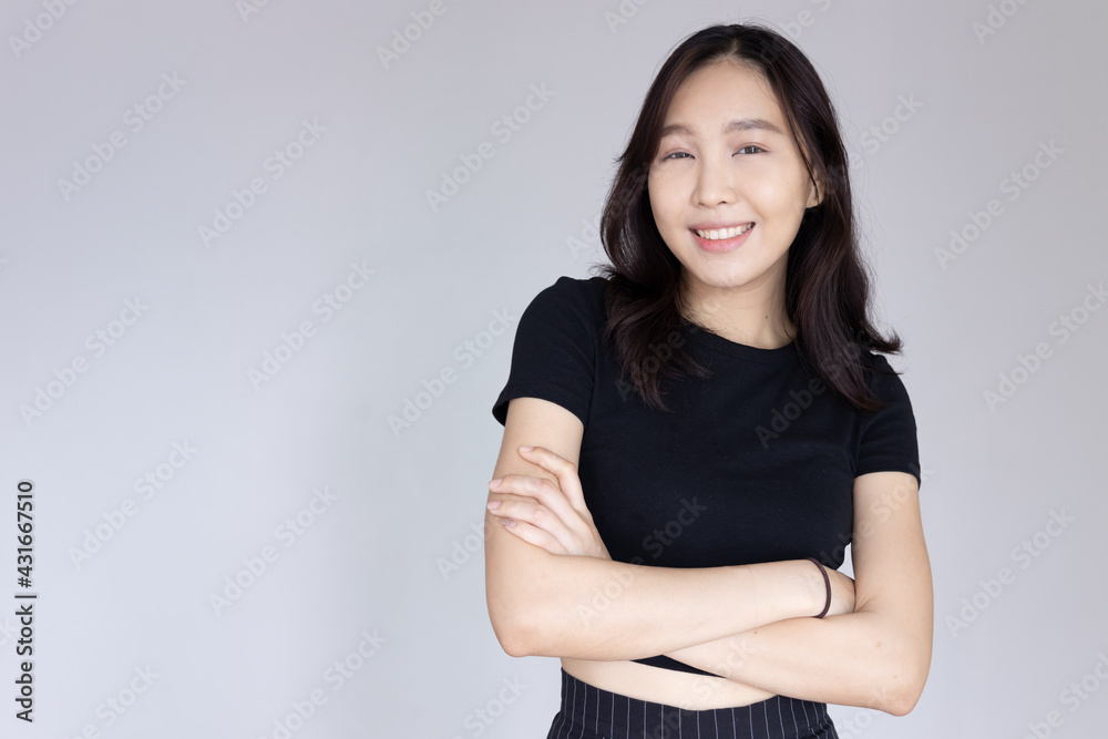 Happy, smiling, confident asian young adult woman Happy, smiling, confident asian young adult woman