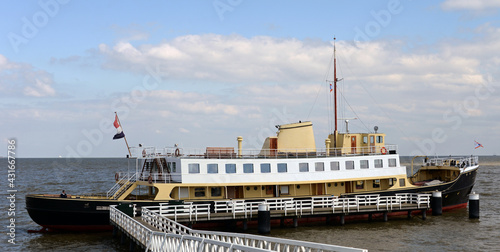 Historische Fähre Friesland auf dem Ijsselmeer photo