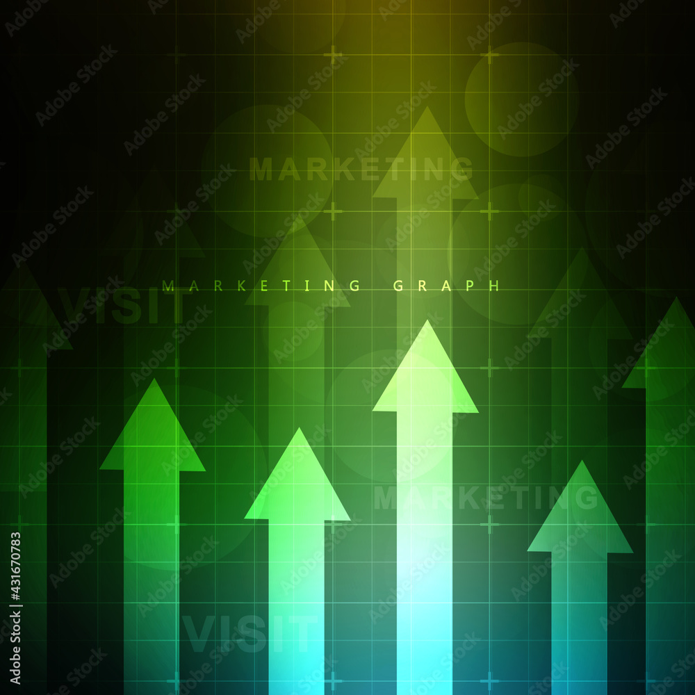 2d rendering Stock market online business concept. business Graph 2d rendering Stock market online business concept. business Graph