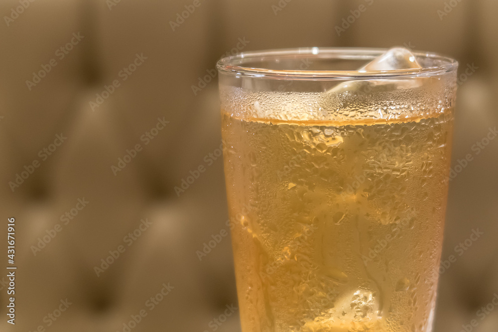 Glass of ice tea. It is an aromatic beverage. Glass of ice tea. It is an aromatic beverage.