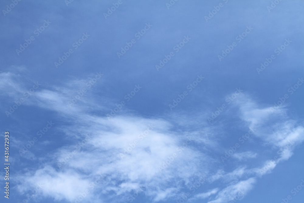 Beautiful blue sky and white clouds of various shapes with sunlight Nature background Beautiful blue sky and white clouds of various shapes with sunlight Nature background