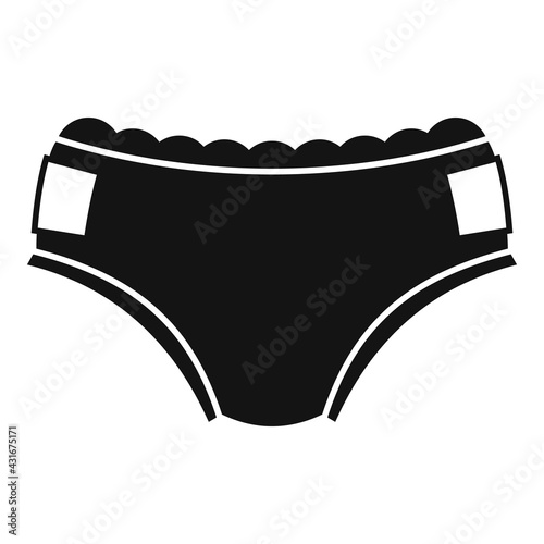 Odor diaper icon, simple style