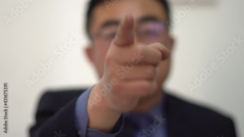 Finger at people threat blame anger reprimand Education