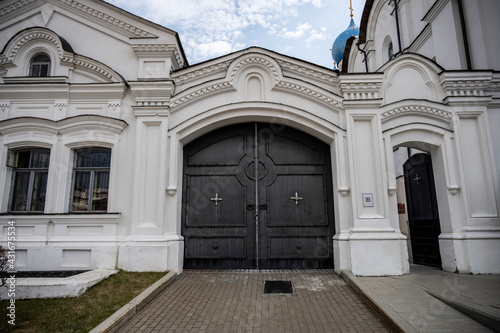 ancient metal gates on the territory of the Kazan Kremlin 