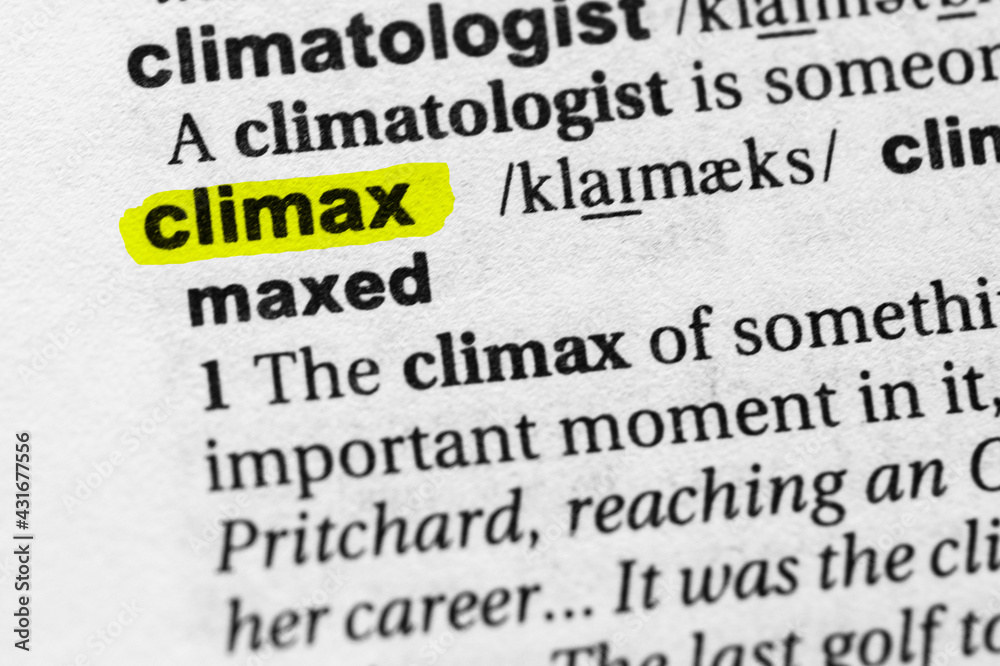 Highlighted word climax concept and meaning