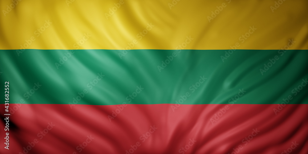 Lithuania 3d flag
