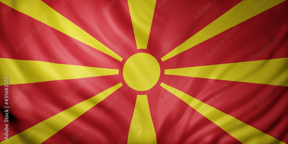 Macedonia 3d flag Macedonia 3d flag