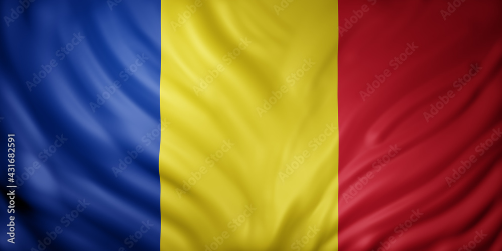 Romania 3d flag