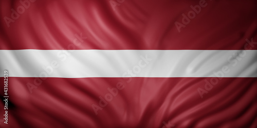 Latvia 3d flag