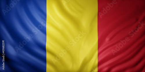 Romania 3d flag