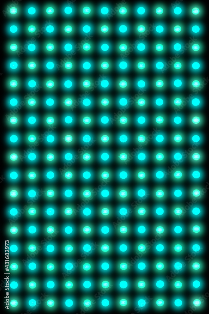 Matrix aus Leuchtdioden eines Scheinwerfers.