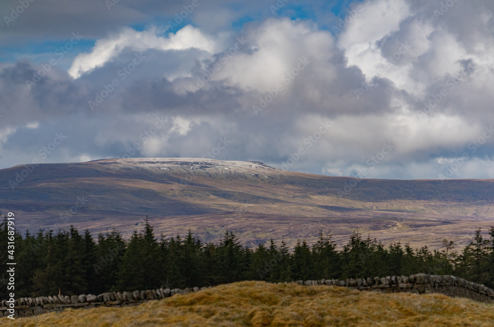 A dusting of snow on Cross Fell, Cumbria in April