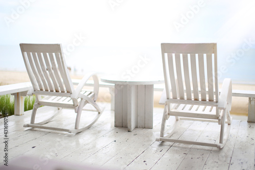A beach chair