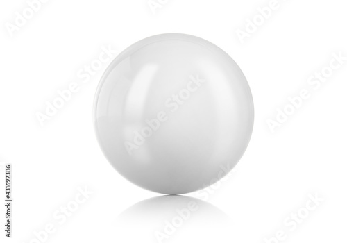 White ball, Snooker Ball on white background