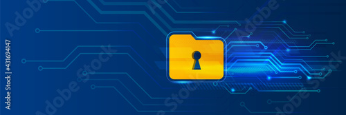 Data protection, privacy, and internet security concept. Cybersecurity for business and internet project. Vector illustration of a data security services.