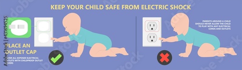 Child Electric Shock Preventing injury baby high danger warning cover outlet wall plates Cap Power kids hole protect accidental Hazard plugged dangerous