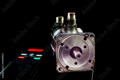 Fotografija Electric motors (AC servo motor, DC brush-less motor, and stepping motor)