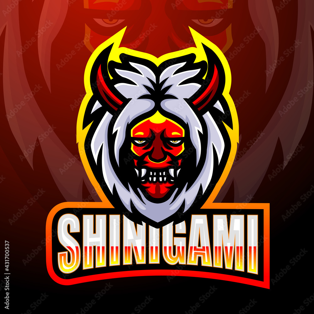 Fototapeta premium Shinigami esport logo mascot design