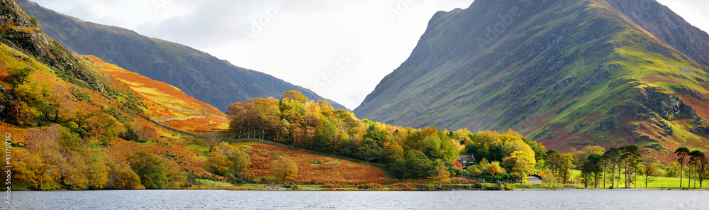 Buttermere lake, located in the Lake District, Cumbria, UK