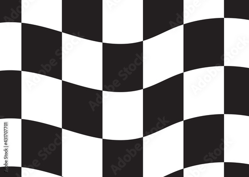 Racing flag, background. Chess board. Vector graphics for design.