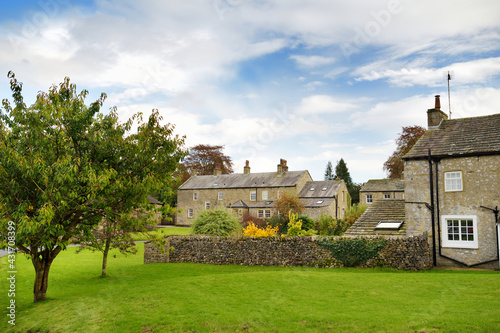 Beatiful view of Airton, a small village in the Craven district of North Yorkshire, England. photo