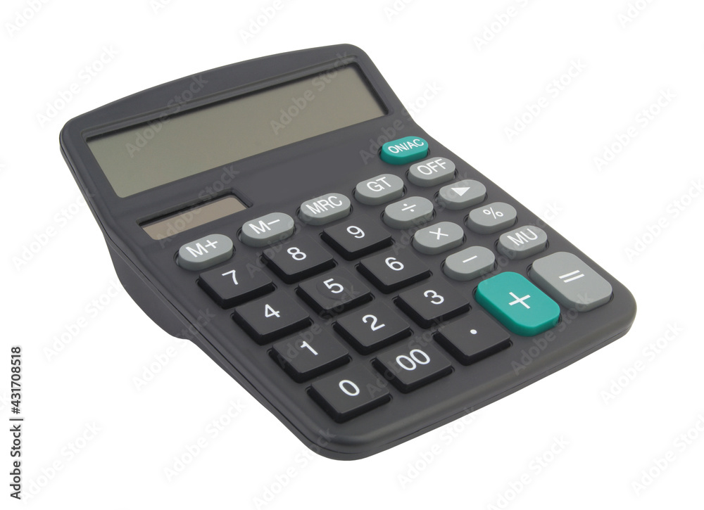 Business calculator isolated on white background Business calculator isolated on white background