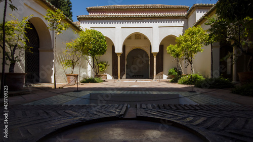 jardines de la antigua alcazaba nazarí de Málaga, Andalucía