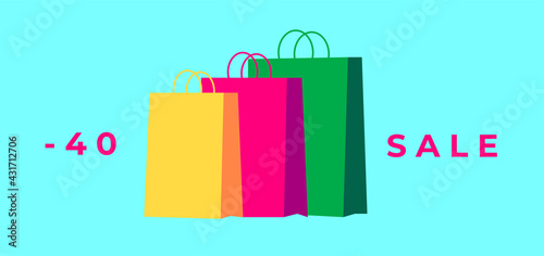 Online shopping and sale minimal background. flat vector illustrations. Minimalistic background illustrations for sales, advertisements, coupons, Banner. new and unique online sale background design.