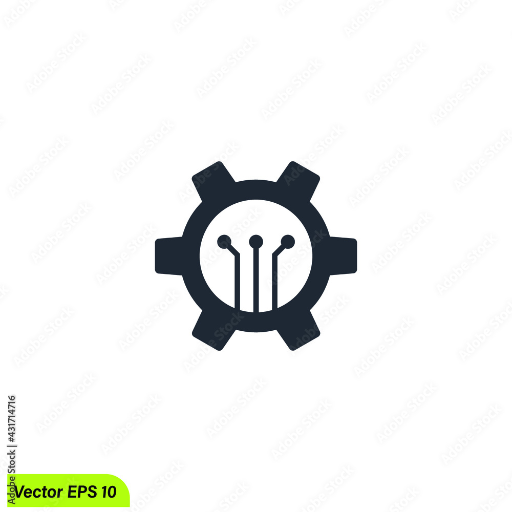 algorithm icon vector simple design element