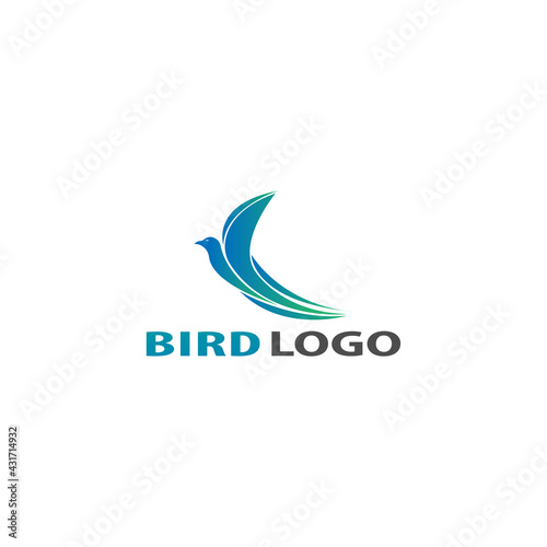 Bird logo design inspiration Colorful Vector template