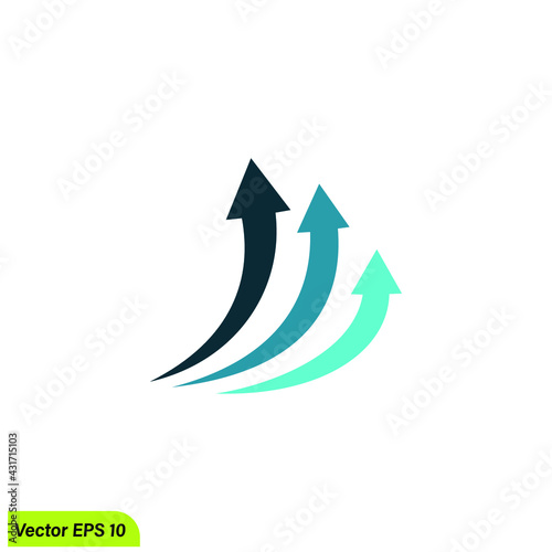 Wallpaper Mural arrow up icon company logo template Torontodigital.ca