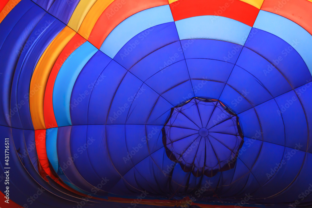 Fototapeta premium Hot Air Balloon top view
