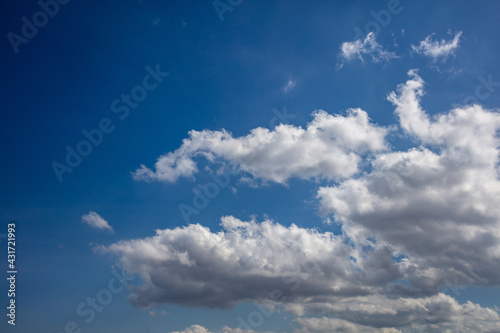 Clouds on blue sky background  abstract cloudscape