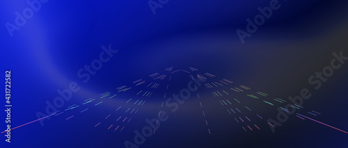 technology concept, Digital image of light rays, stripes lines with blue light, speed and motion blur over dark blue background, 3d, Photoshop, data, modern, lines, business, wallpaper, paper