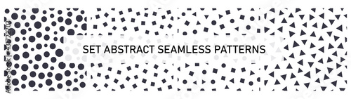 Set abstract vector seamless pattern. Best for polka dot fabric, wallpaper, gift wraps