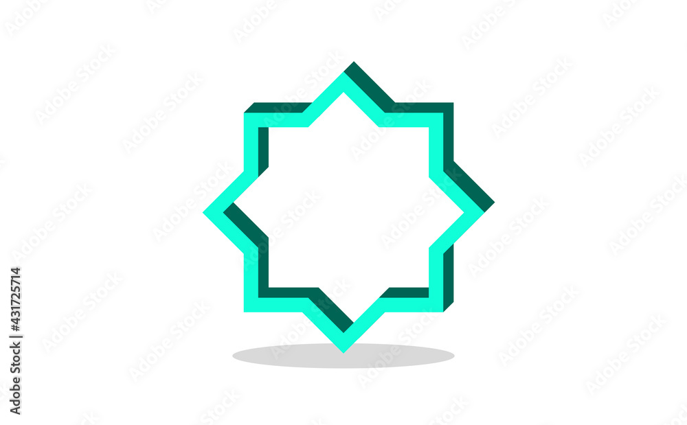 islamic ornament icon. Vector illustration.