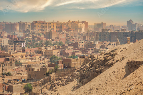 view of buildings in the city of Cairo.