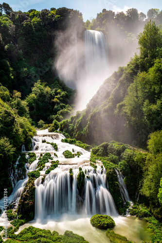 waterfall of marmore open to full flow