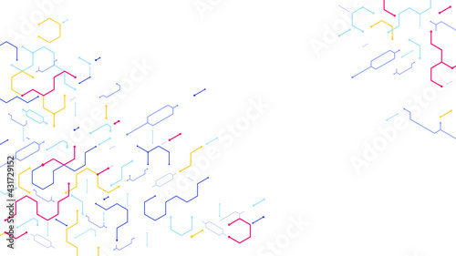Geometric tech pattern background