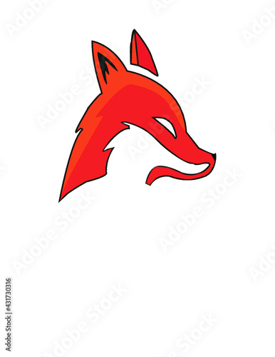 vector de zorro (sirve para tatuajes)