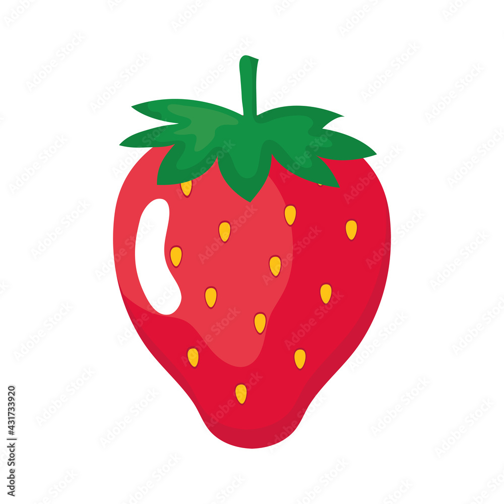 Fototapeta premium fresh strawberry icon