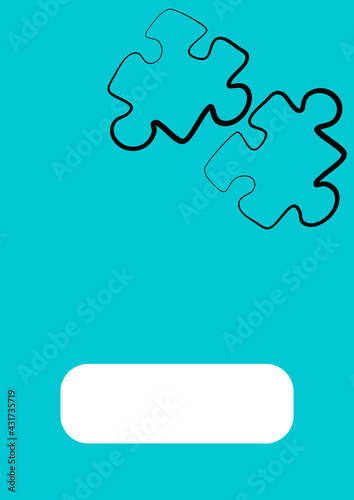 Vertical illustration format A4 - the design of the screen of the phone or tablet for inscriptions and photos