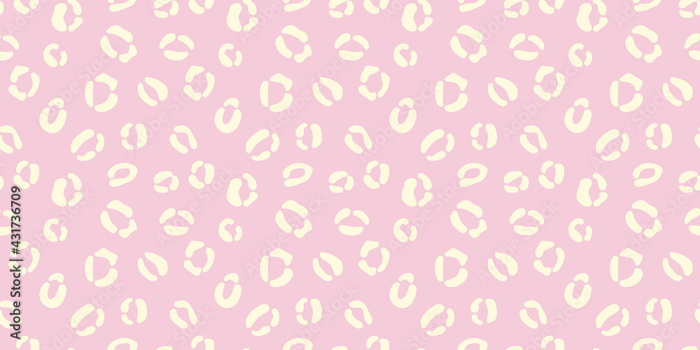 Cheetah seamless pattern vector background yellow and pink