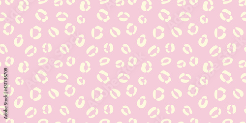Cheetah seamless pattern vector background yellow and pink