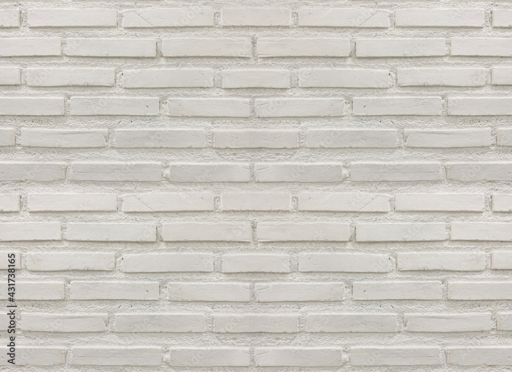 minimal white brick textured wall for light tone vintage interior design background. minimal white brick textured wall for light tone vintage interior design background.