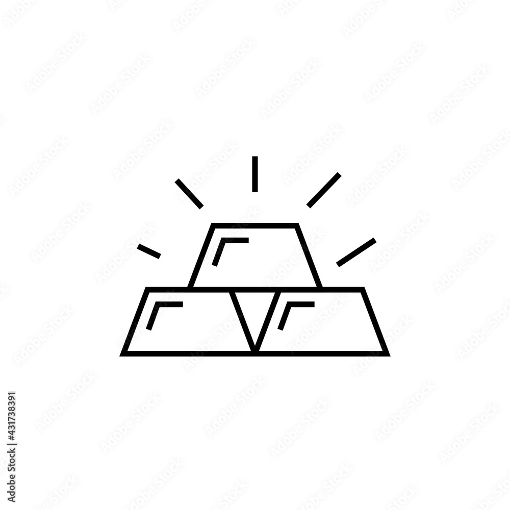 Gold icon isolated on white background. Wealth symbol modern, simple, vector, icon for website design, mobile app, ui. Vector Illustration Gold icon isolated on white background. Wealth symbol modern, simple, vector, icon for website design, mobile app, ui. Vector Illustration