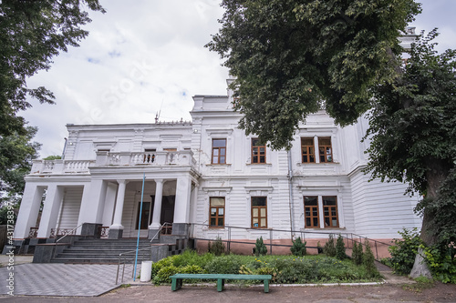 Andrushivka, Ukraine - July 19, 2020: The Palace of Berzhinsky-Tereshchenko